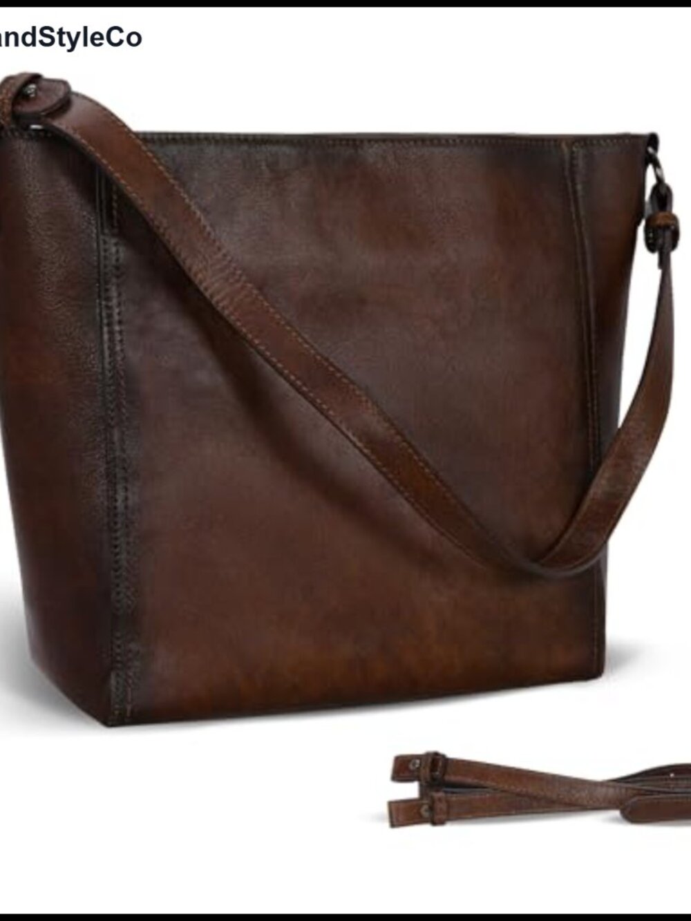 Genuine Leather Hobo Shoulder Bag Crossbody Tote Purse Medium